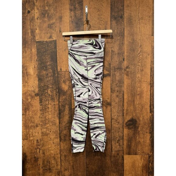 Lululemon Base Pace High-Rise Crop 23" Paint Glide Warp Multi Size 2 - Picture 2 of 5